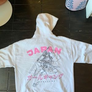 white anime sweater